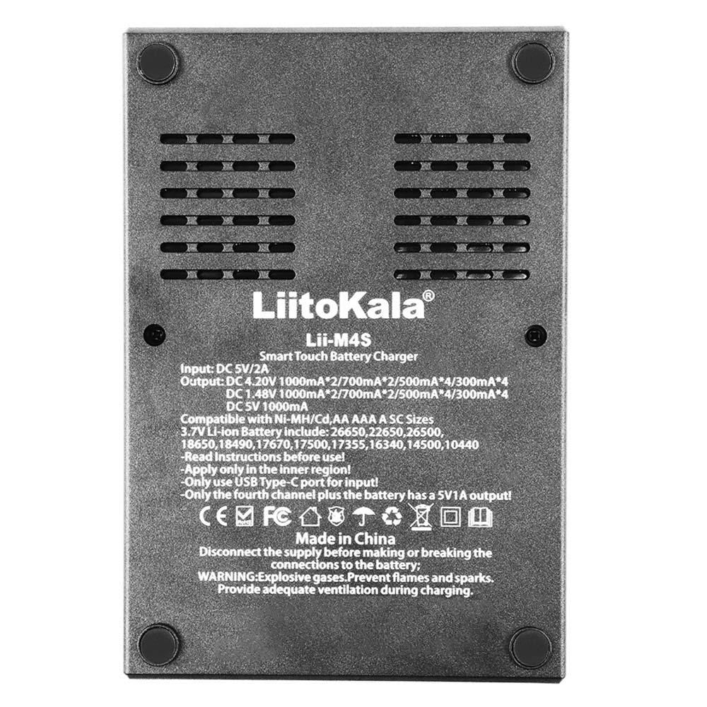 Зарядное устройство LiitoKala Lii-M4S для 18650/AA/AAA Li-Ion Ni-MH/Cd  PowerBank - фото 4