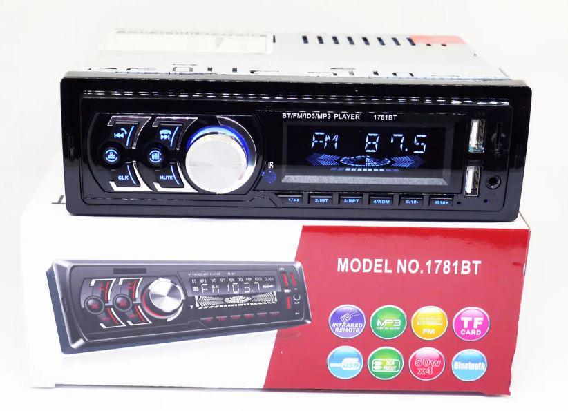 Автомагнітола 1DIN 1781BT Bluetooth/2xUSB/SD/AUX 4x50 Вт (17468) - фото 2