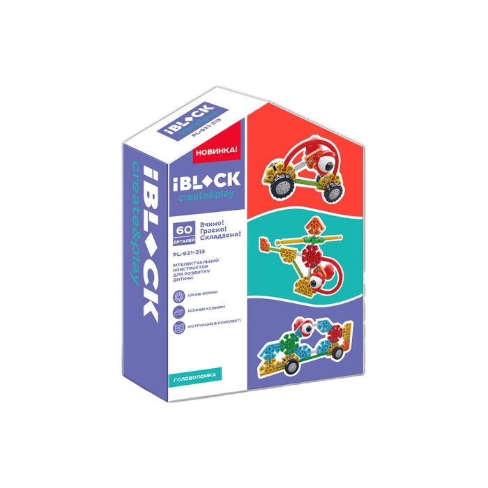 Конструктор Iblock 60 деталей (DN-PL-921-313)