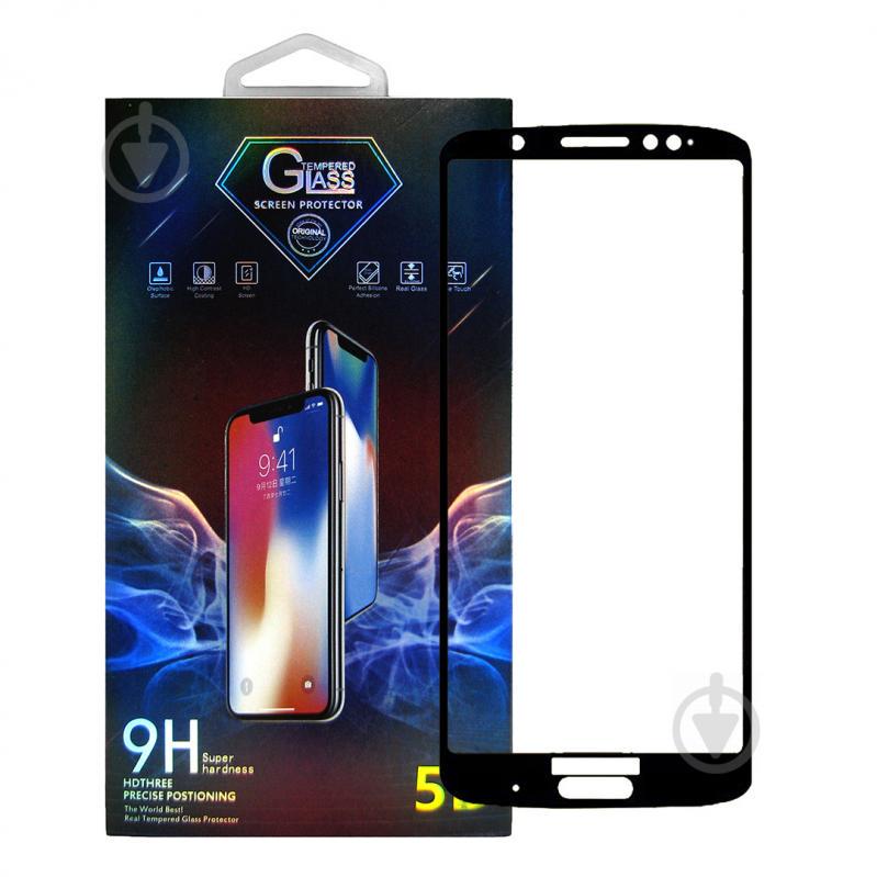 Защитное стекло Premium Glass 5D Side Glue для Motorola Moto G6 Plus Black (arbc6144)