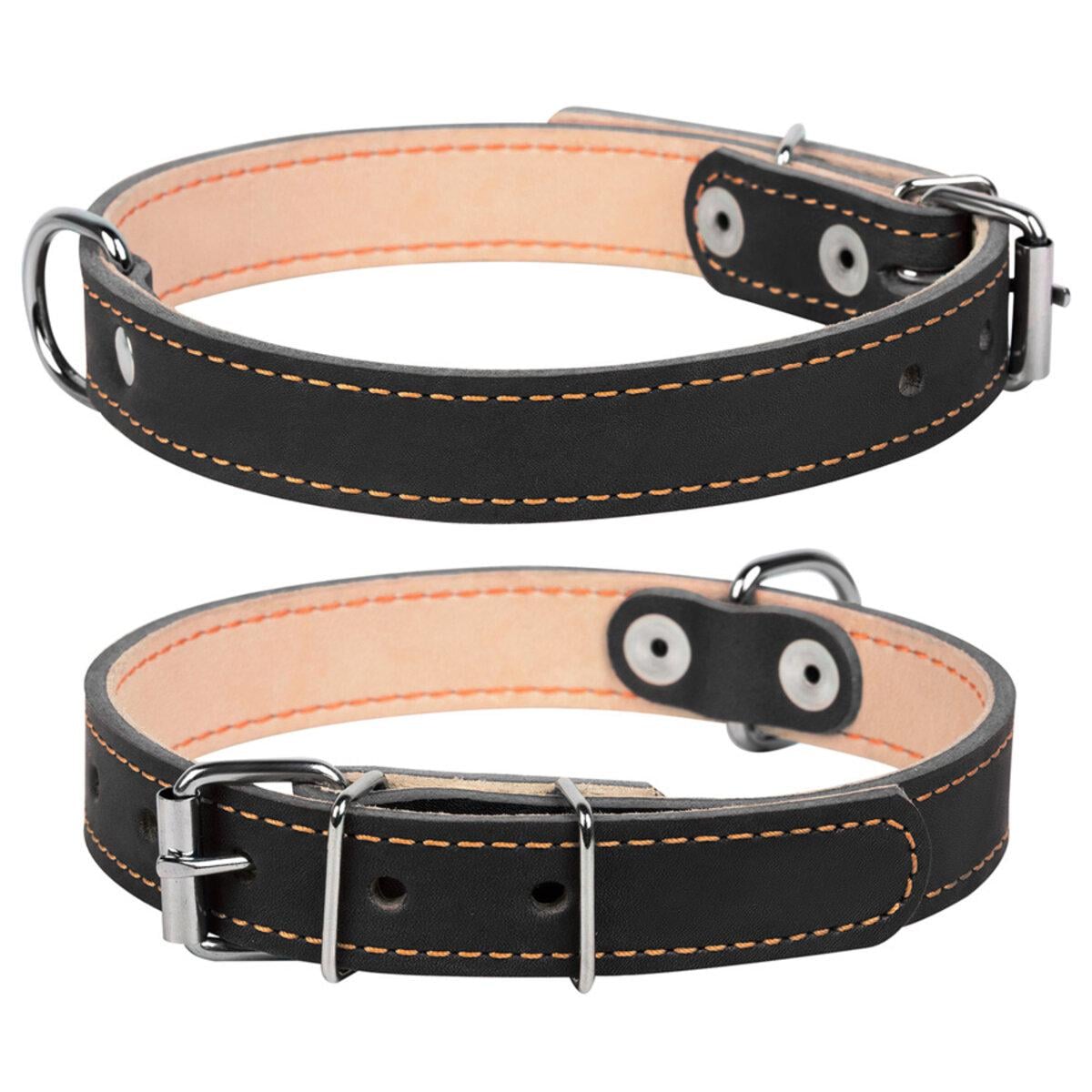 Ошейник двойной Collar 20 мм/32-40 см Черный (01411)
