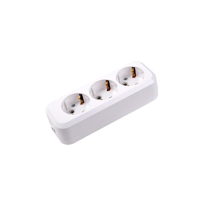 Сетевой блок Bellight из 3 розеток без кабеля с заземлением Сетевой блок Bellight из 3 розеток без кабеля с заземлением