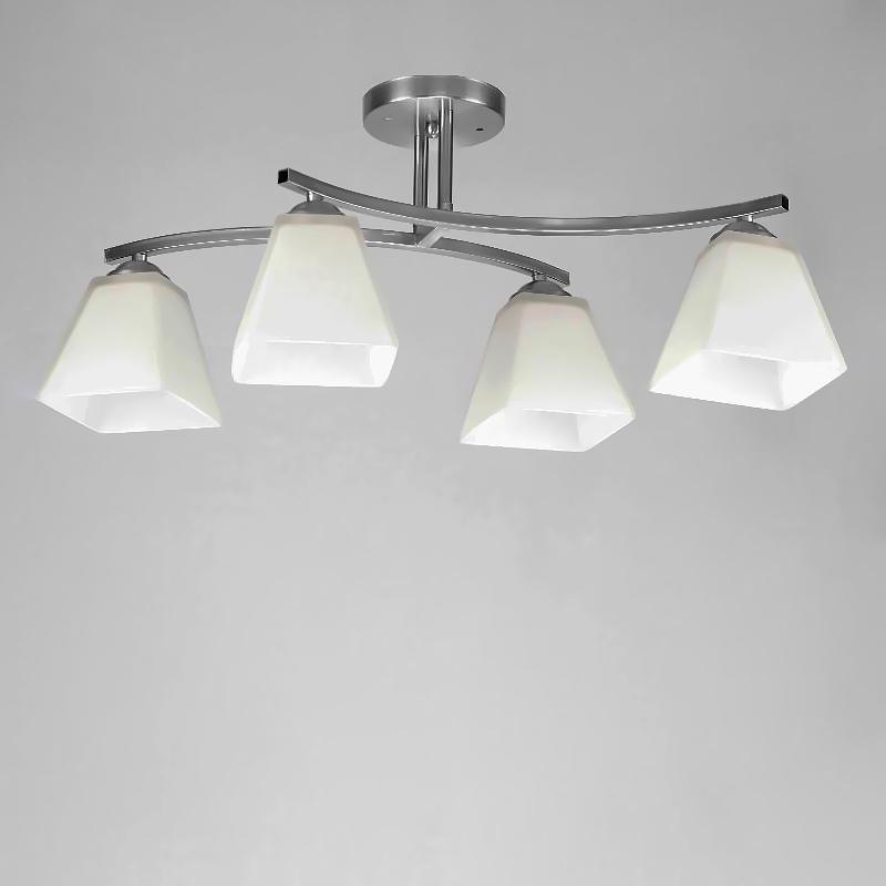 Люстра потолочная Light House NM-14675/4 CR+WT на четыре лампы Хром