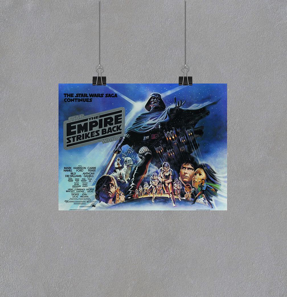 Постер Звёздные войны. Эпизод V. Империя наносит ответный удар 1980 г. Режиссёр Джордж Лукас А-4 (Afisha2057003_Poster)