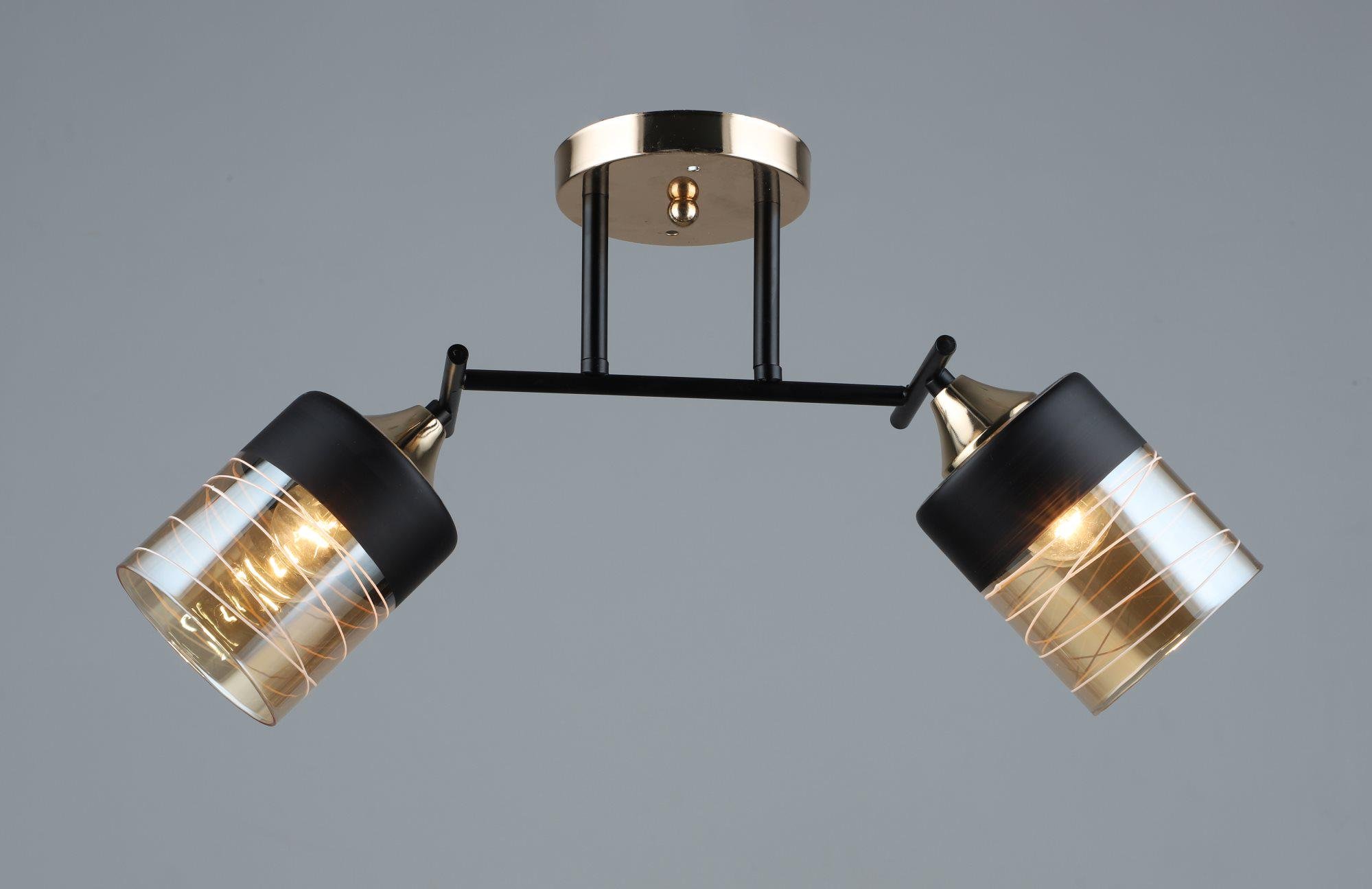 Люстра стельова Sirius B A4128/2 BK+FGD