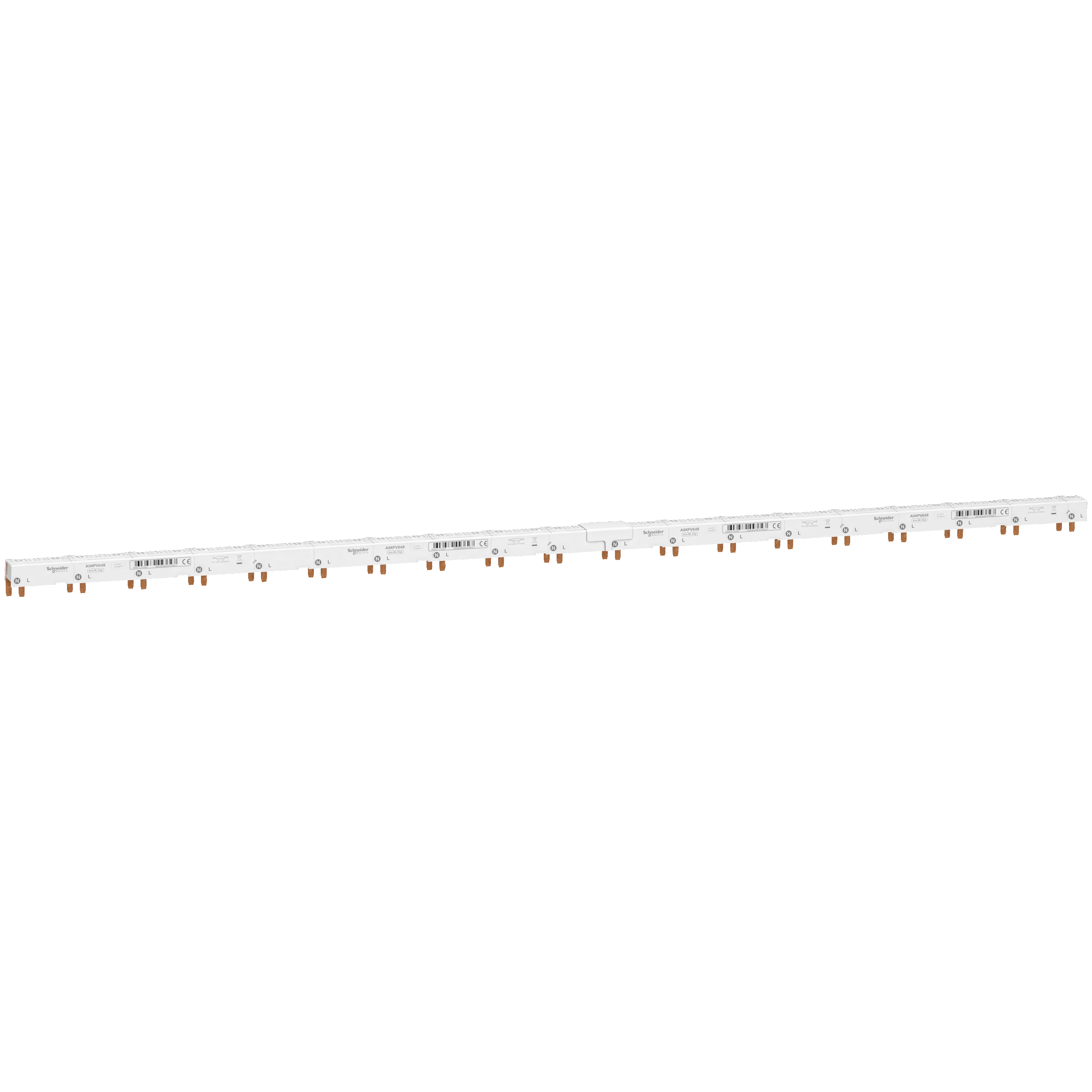 Шина соединительная Schneider Electric Acti9 1P+N 80A типа PIN 48 модулей шаг 9 мм 86,2 см (A9XPV648) Шина соединительная Schneider Electric Acti9 1P+N 80A типа PIN 48 модулей шаг 9 мм 86,2 см (A9XPV648)