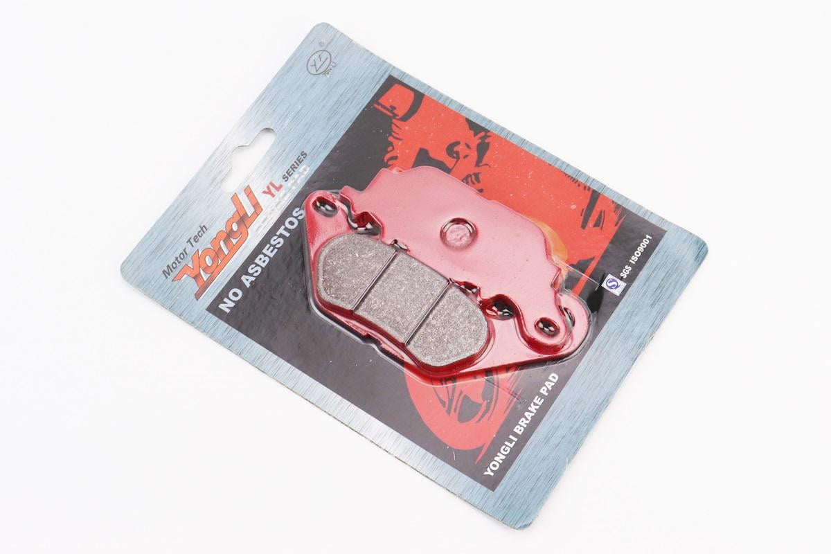 Колодки тормозные дисковые для мотоцикла Yamaha YBR125 Custom/Jupiter MX/Sniper 135/LC135/XC125 Vity/MBK XC125 WAAP комплект Красный