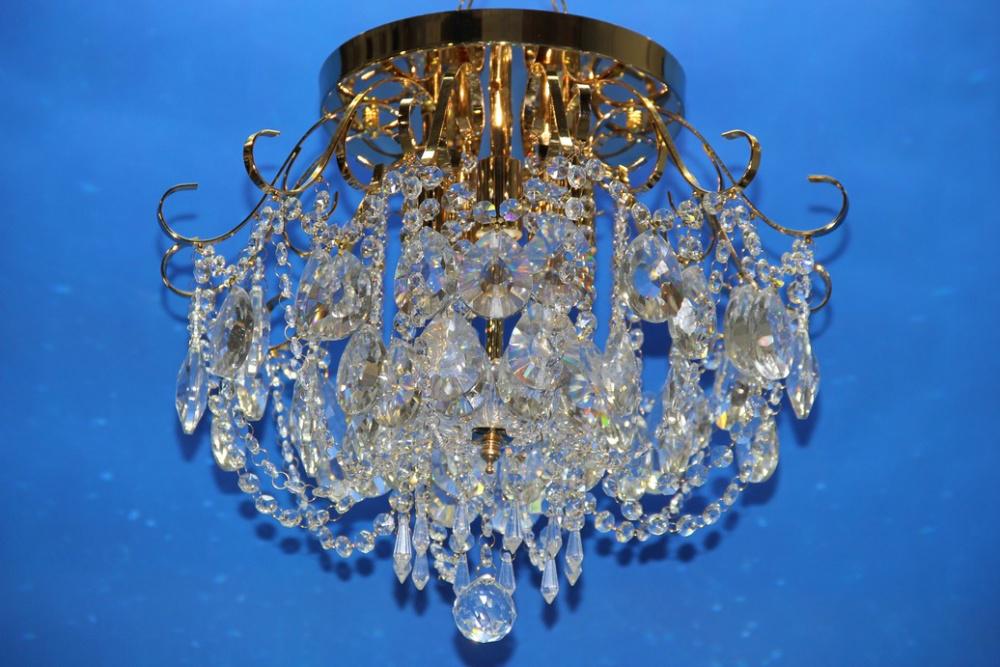 Хрустальная люстра L77005/5 FGD Золото/Белый (AN000504)