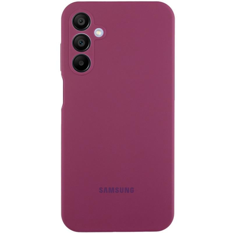 Противоударный Чехол Silicone Cover Lakshmi Full Camera (AAA) with Logo для Samsung Galaxy A15 4G/5G / M15 5G Plum