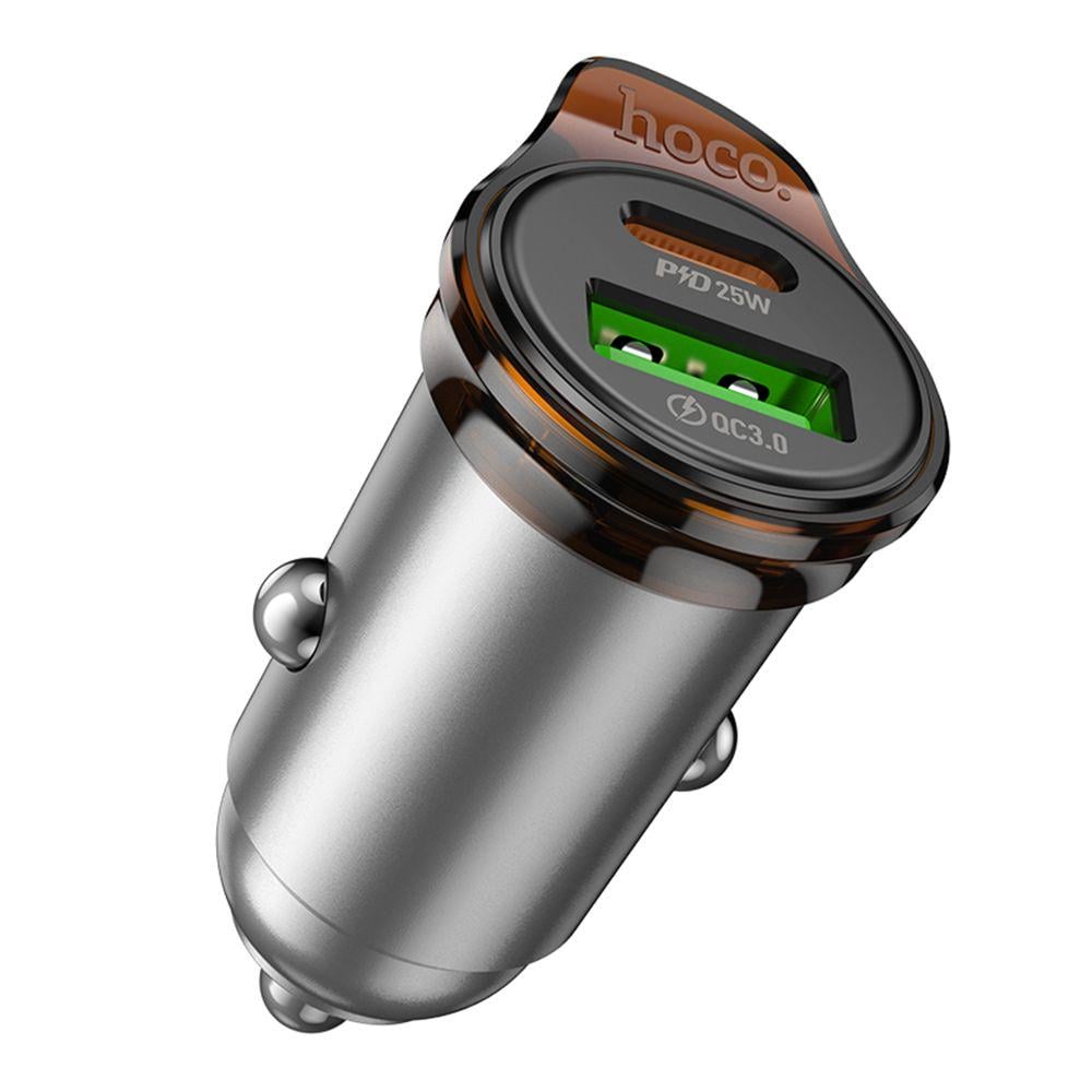 Зарядний пристрій автомобільний Hoco NZ16A 1USB-C/1USB QC/PD43W (28111672) - фото 7 Зарядний пристрій автомобільний Hoco NZ16A 1USB-C/1USB QC/PD43W (28111672) - фото 7