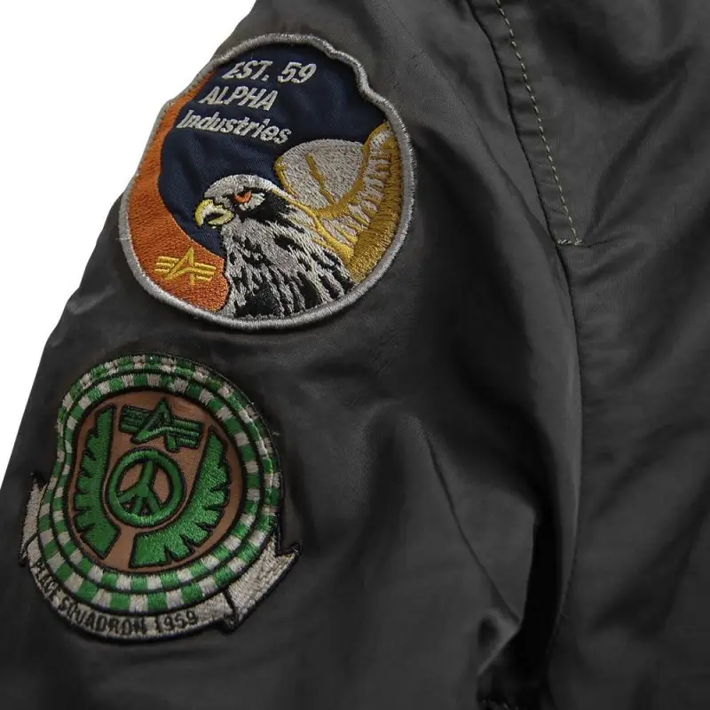 Бомбер Alpha Industries CWU Pilot X Jacket L Sage/Black (MJC38014C1BL) - фото 5