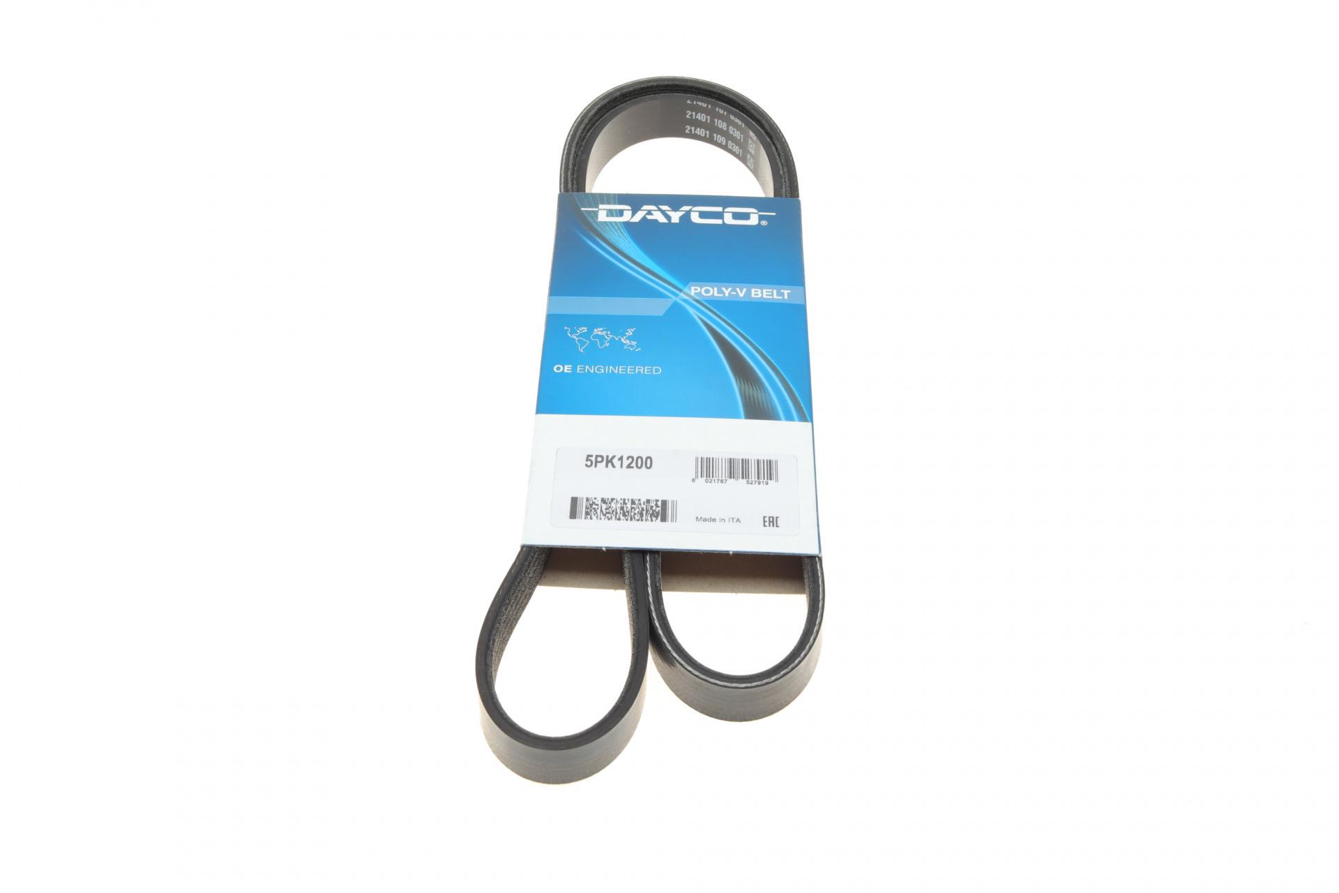 Ремень генератора DAYCO Opel Movano 2.8DTI 98-02 AC/Renault Master 2.5D/2.8DTI 98-01 ALT/AC (5PK1200)