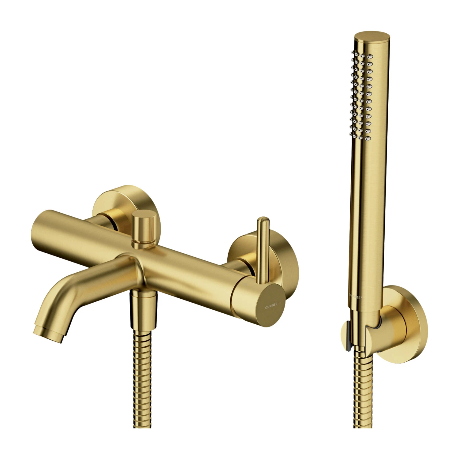 Смеситель для ванны и душа Omnires Y Brushed Brass (Y1231BSB) - фото 1