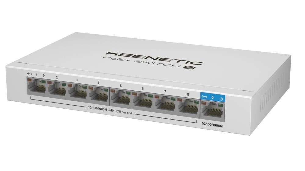 Коммутатор неуправляемый Keenetic PoE+ Switch 9 KN-4710