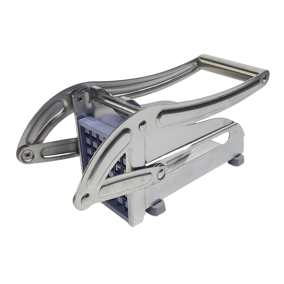 Овощерезка ручная для картофеля фри Potato Chipper Professional с 2 насадками металлическая (DNA-498-Silver)