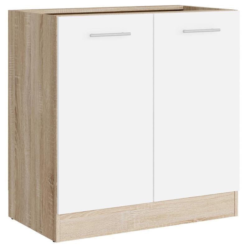 Кухня секция Эверест Эко Новая 80 Низ 800х456х820 мм Сонома/Белый (eko-553)