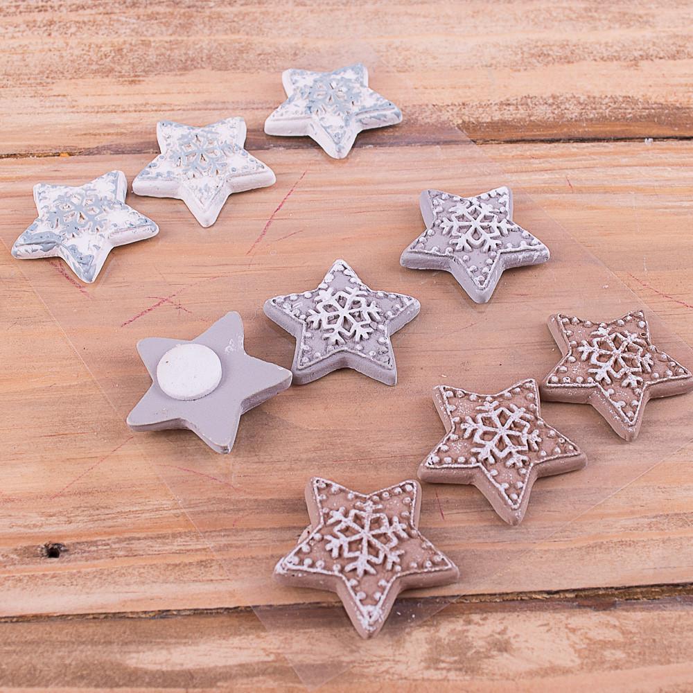 Наклейки керамические звезды Пастельный (408-1)