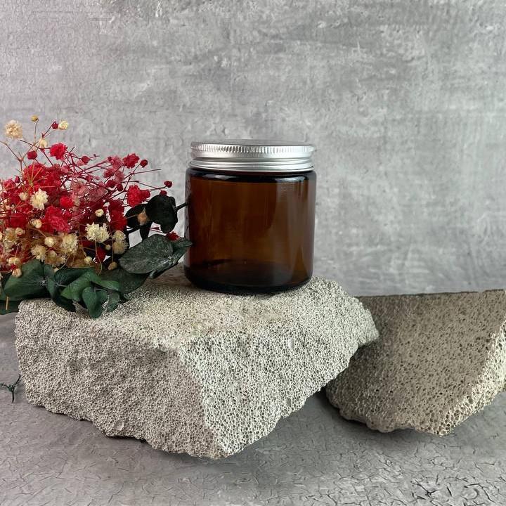 Банка с крышкой 100 мл Коричневый (1519) Банка с крышкой 100 мл Коричневый (1519)