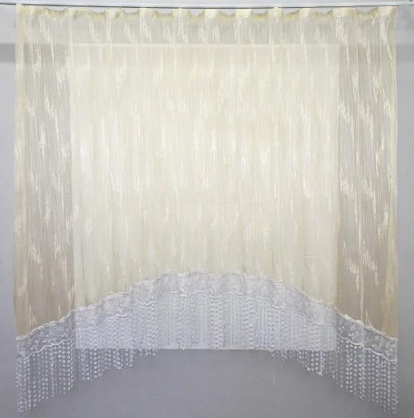 Тюль арка жаккард з мереживом 300х170 см Рожевий (000к 51-159) Тюль арка жаккард з мереживом 300х170 см Рожевий (000к 51-159)