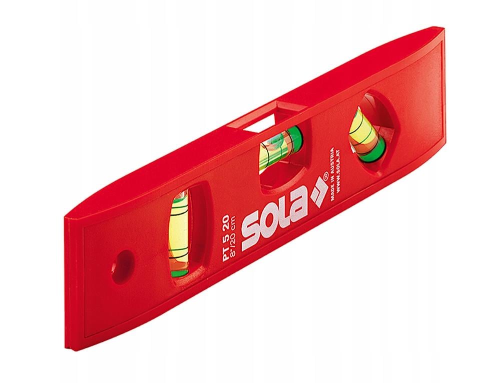 Уровень механический пластиковый, Sola PT 5 20 см (11798492008) Уровень механический пластиковый, Sola PT 5 20 см (11798492008)