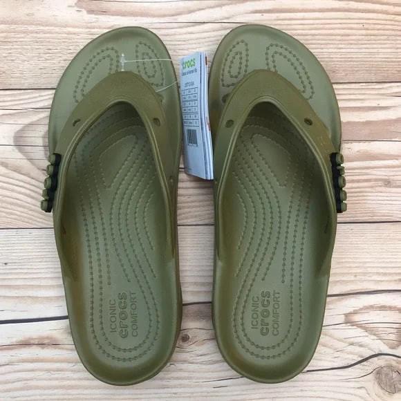В'єтнамки чоловічі Crocs All-Terrain Flip Aloe р. 43-44 Оливковий (15127) - фото 5