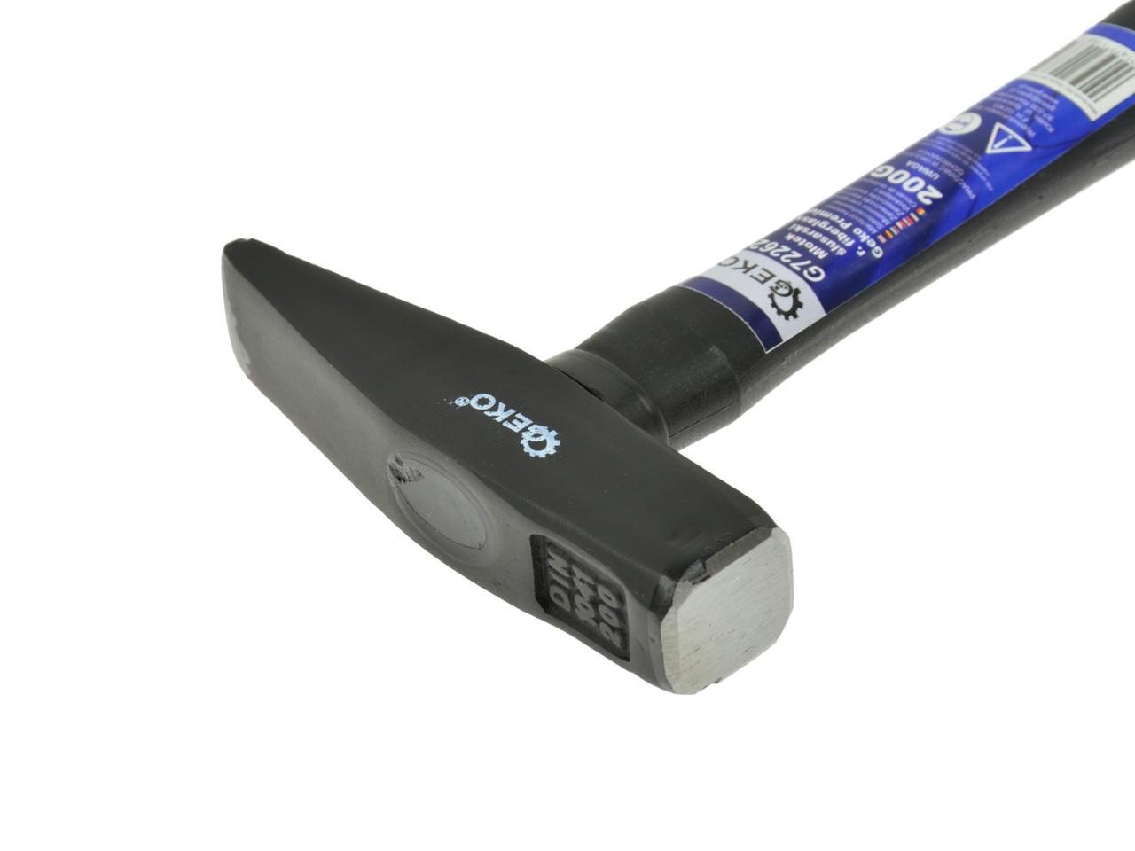 Молоток слюсара GeKo premium з ручкою зі скловолокна покритого TPR 0,2 кг (G72262) - фото 2 Молоток слюсара GeKo premium з ручкою зі скловолокна покритого TPR 0,2 кг (G72262) - фото 2