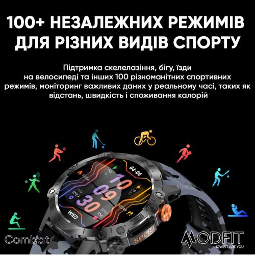 Смарт-годинник Modfit Combat All Black (2040673770) - фото 12