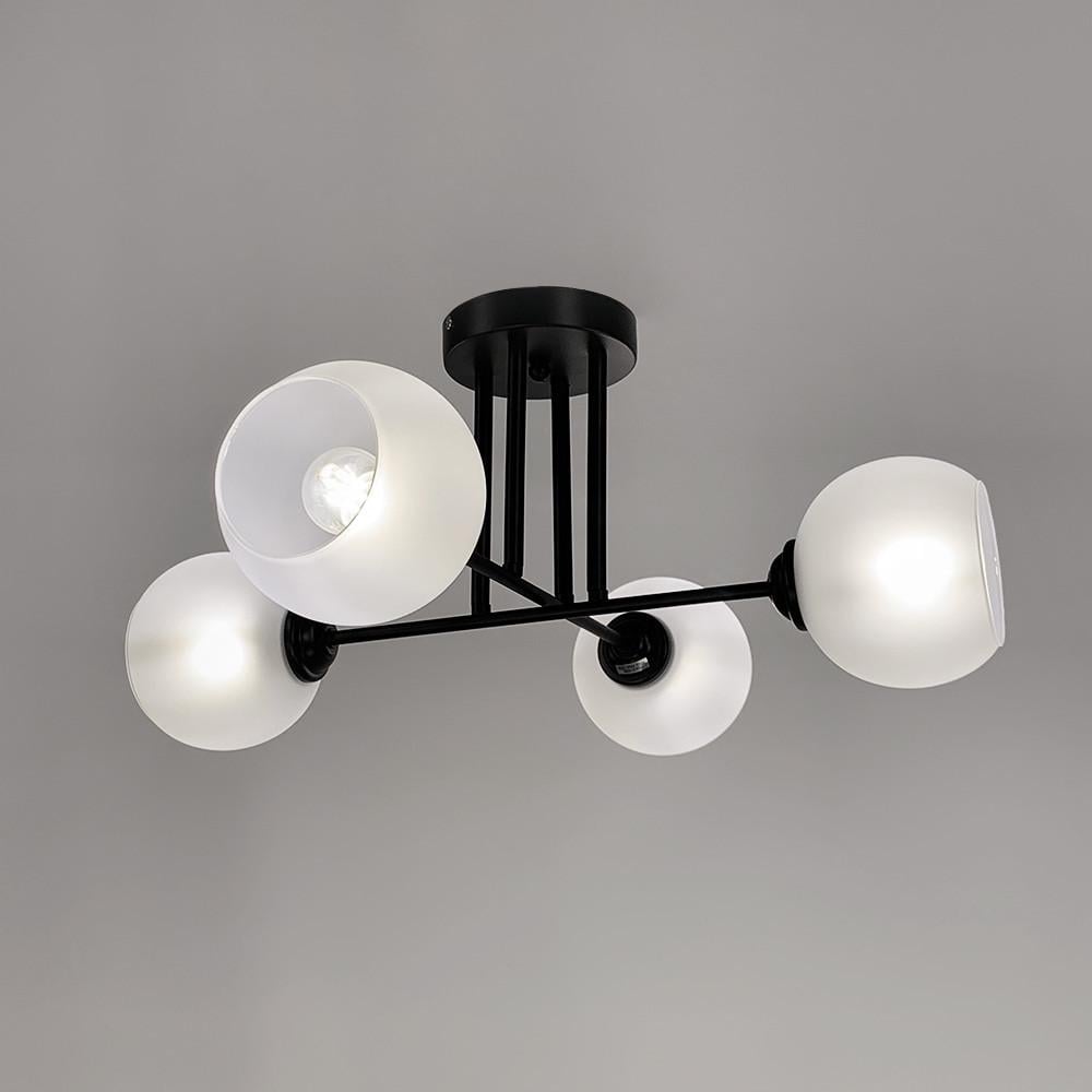 Люстра плафонна на 4 лампи Чорний (4222/4G) - фото 2 Люстра плафонна на 4 лампи Чорний (4222/4G) - фото 2