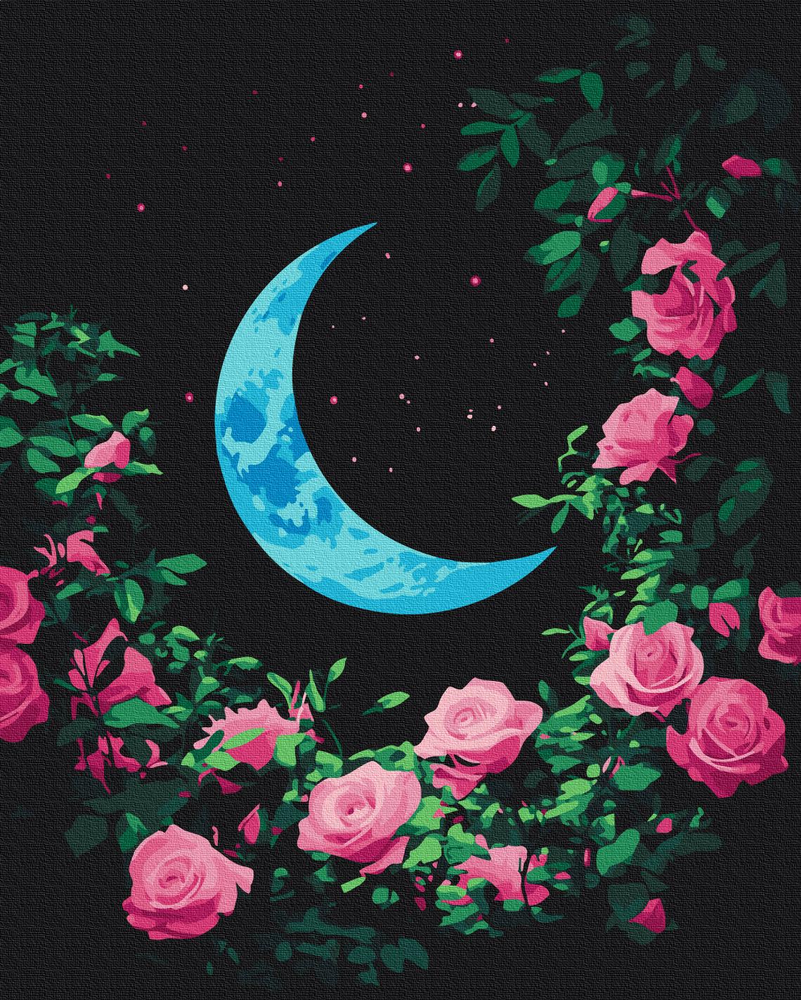 Картина по номерам Brushme Цветущая луна 40x50 см (BS54153)