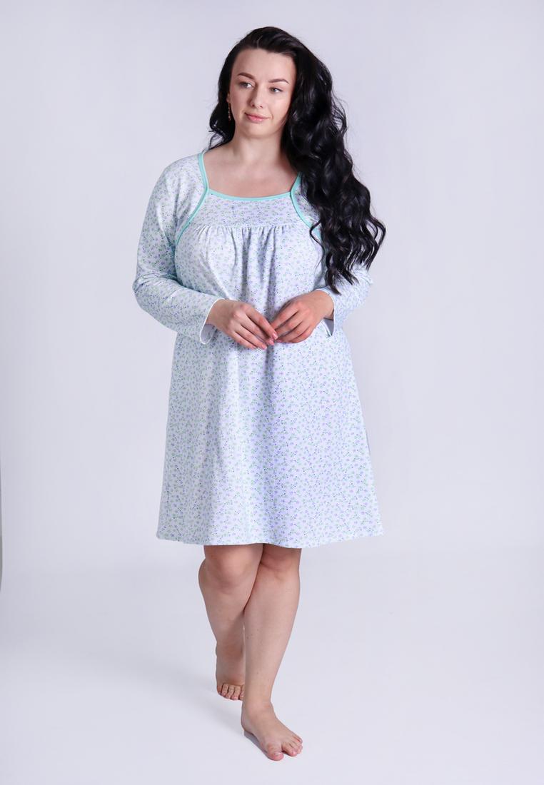 Женская ночная рубашка начес N.EL 739-33-2 XL Мятный