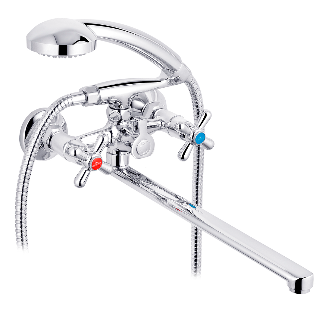 Змішувач для ванної KRONER Royce-C070 CV029047 двовентильний Хром (158145)