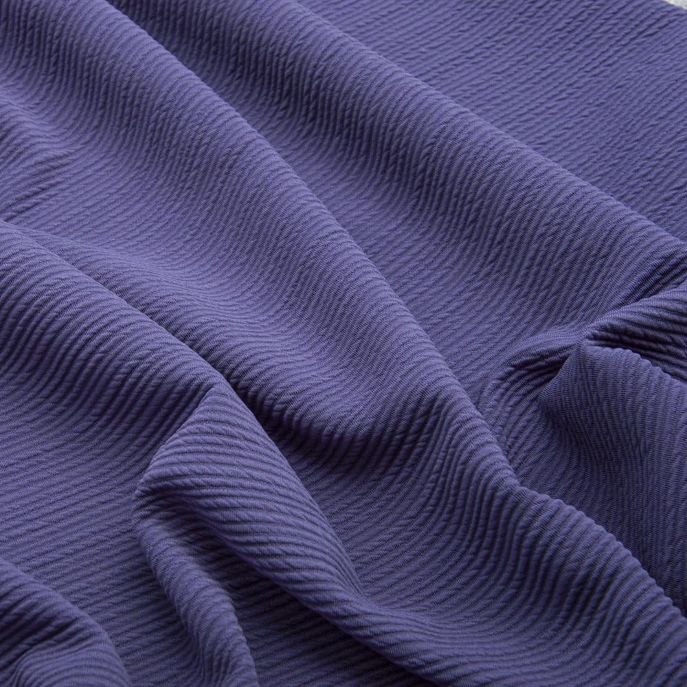 Тканина трикотаж жакард Арнела Сіро-фіолетовий (23368)