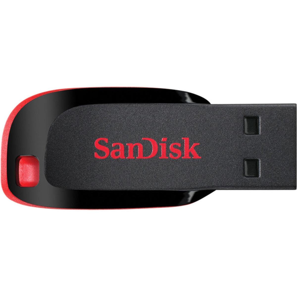 Флеш-накопитель для ноутбука Flash SanDisk USB 2.0 Cruzer Blade 16Gb Black/Red (SDCZ50-016G-B35)