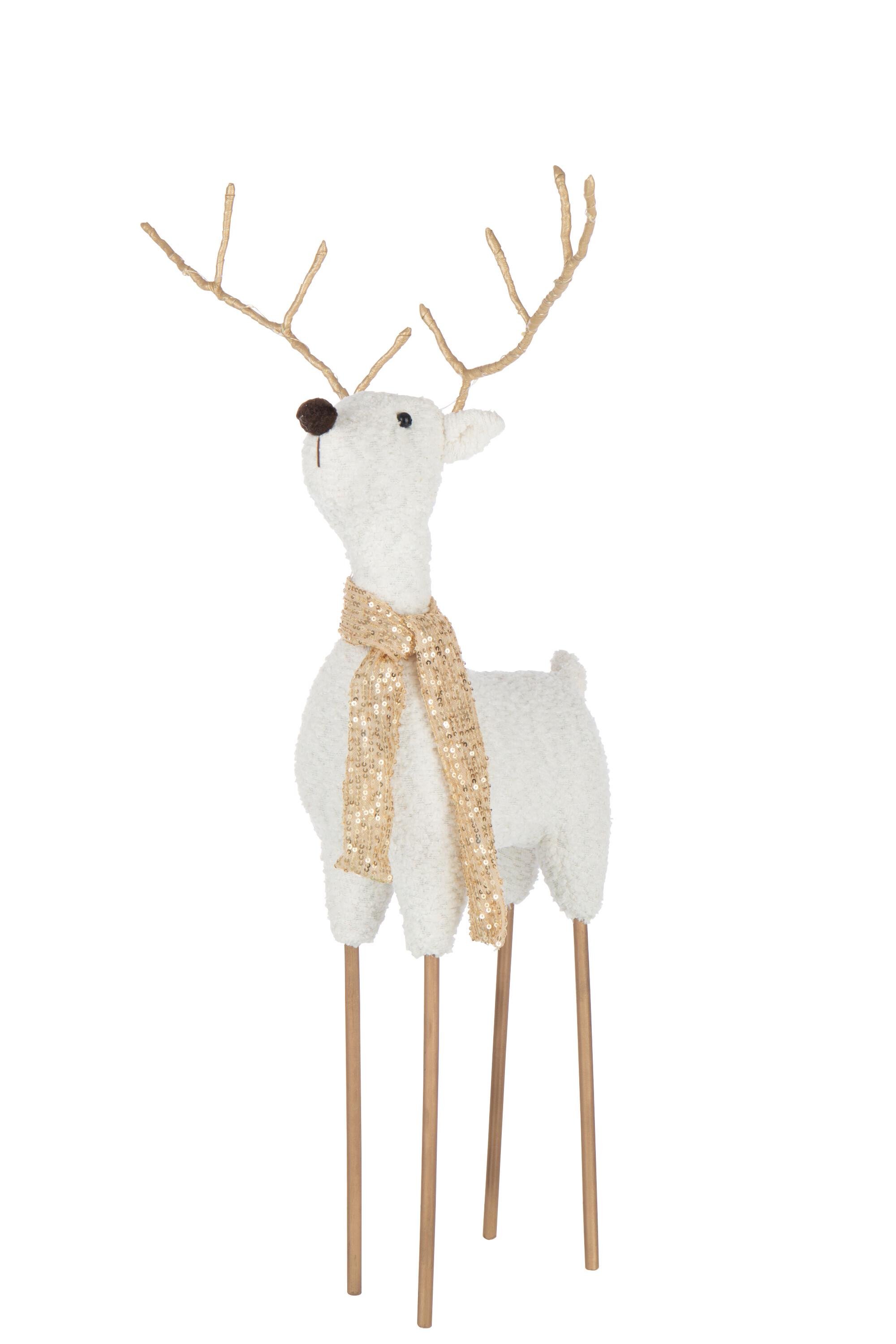 Статуетка оленя J-LINE підлогова новорічна з LED-підсвічуванням 75 см