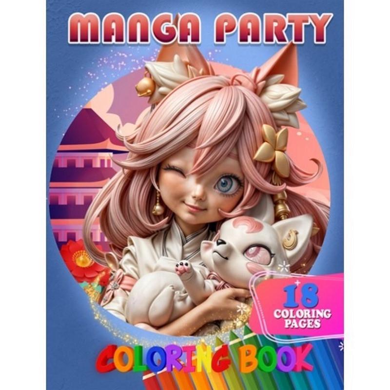 Розмальовка для дітей Manga Party формат А4 (А05122412)