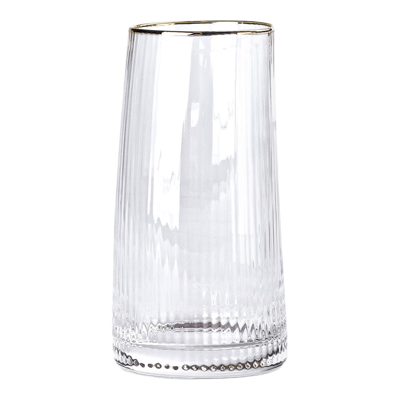Набір високих склянок із золотим обідком HP-16-19 6 шт. 600 мл (A-032899) - фото 2