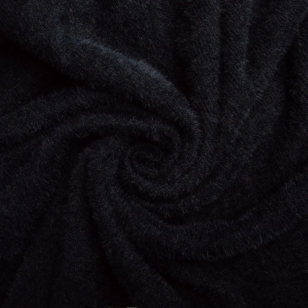 Тканина трикотаж однотонна V-1001 520 гр/м2 160 см Чорний (27243)