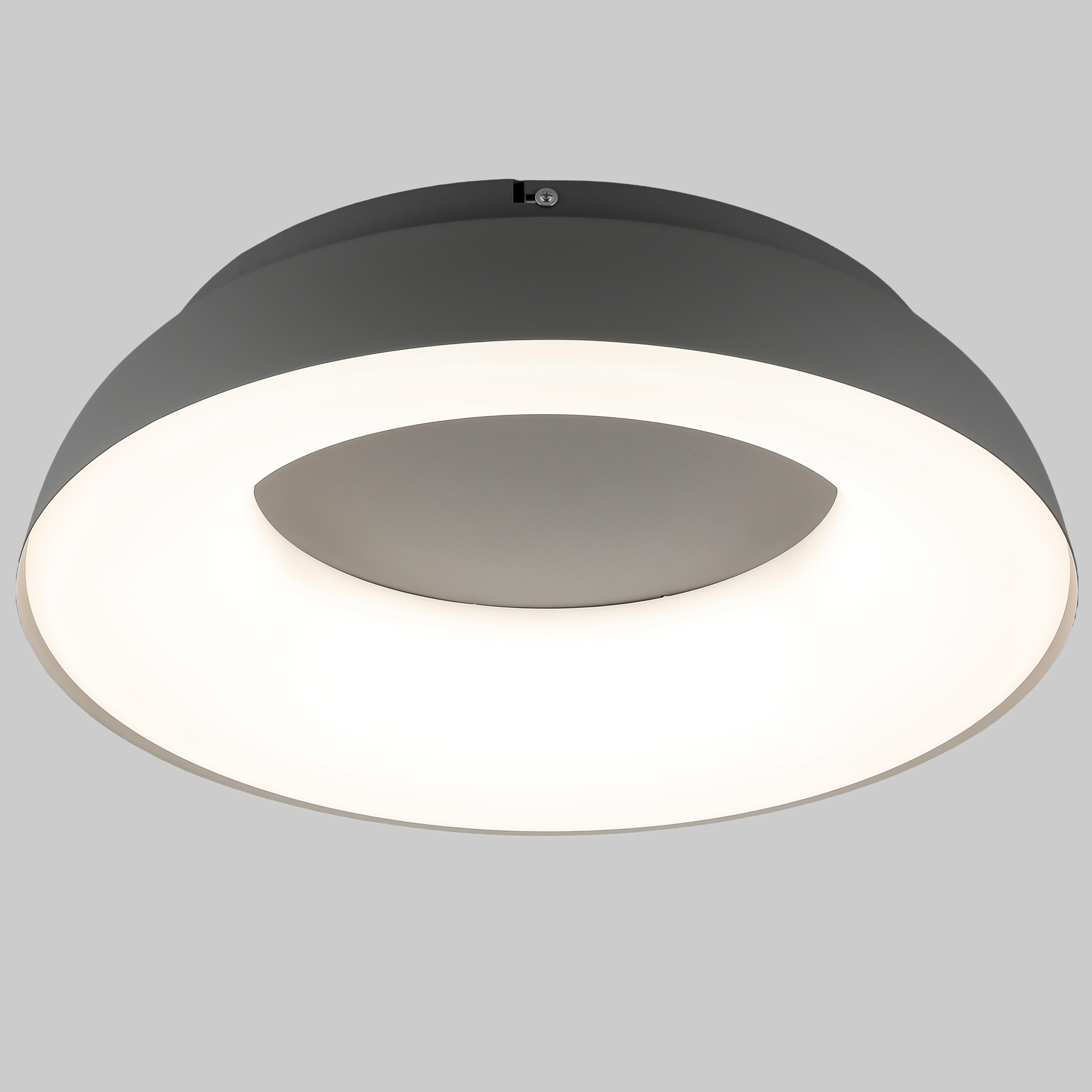 Люстра потолочная led 70W с пультом и приложением 48 см (97-MX6018 (480) DGY)