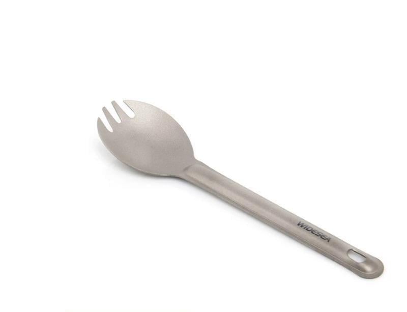 Виделка-ложка титанові Widesea Titanium Spork M 16,1 г WSTT-112 160х38 мм (2398003974)