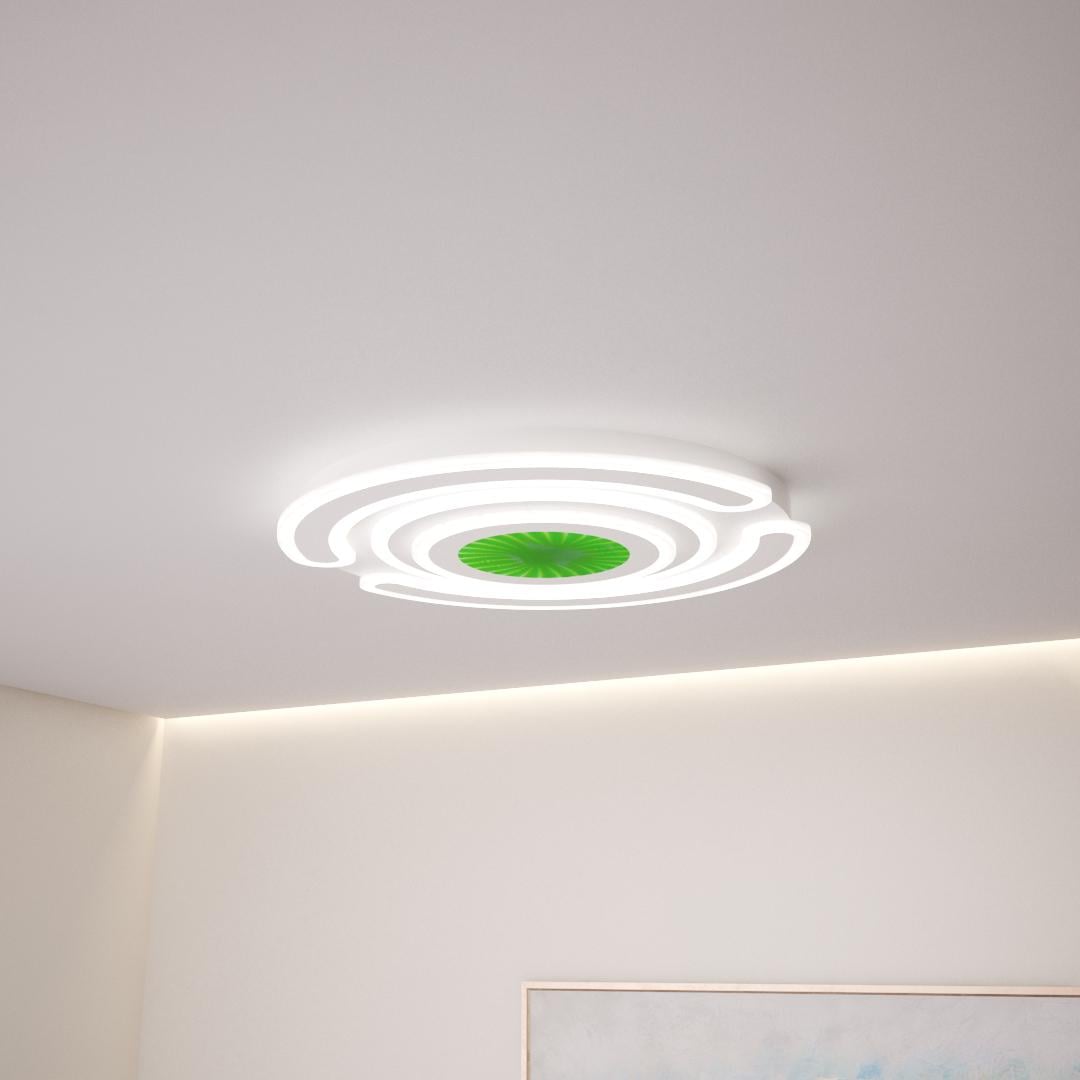 Люстра светодиодная FLYENERGY с подсветкой RGB и пультом 90 Вт (1774)