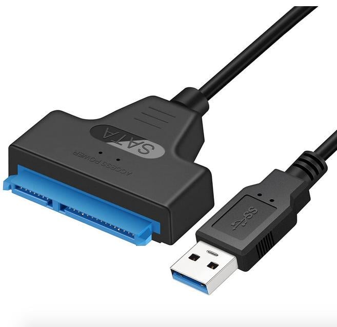 Кабель-перехідник USB 3.0 to SATA 6 Гбіт/c для 2,5" HDD/SSD дисків Чорний (XCA1A13SA1PB 6563) Кабель-перехідник USB 3.0 to SATA 6 Гбіт/c для 2,5" HDD/SSD дисків Чорний (XCA1A13SA1PB 6563)