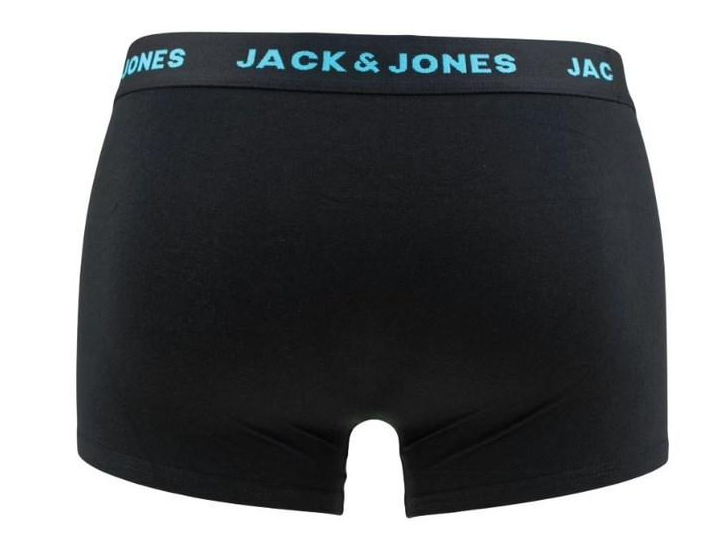 Трусы боксеры мужские Jack & Jones ADDITIONAL XXL Черный/Голубой (65778) - фото 2