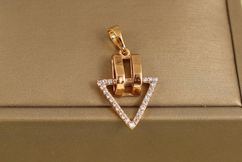 Кулон Xuping Jewelry Треугольник стиля 2 см Золотистый (31214121)