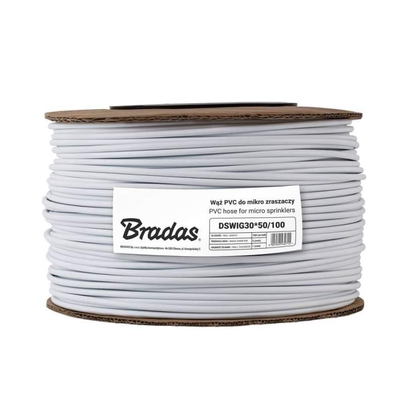 Труба PE для микрополива 3х5 мм Белый (DSWPE30х50/100)