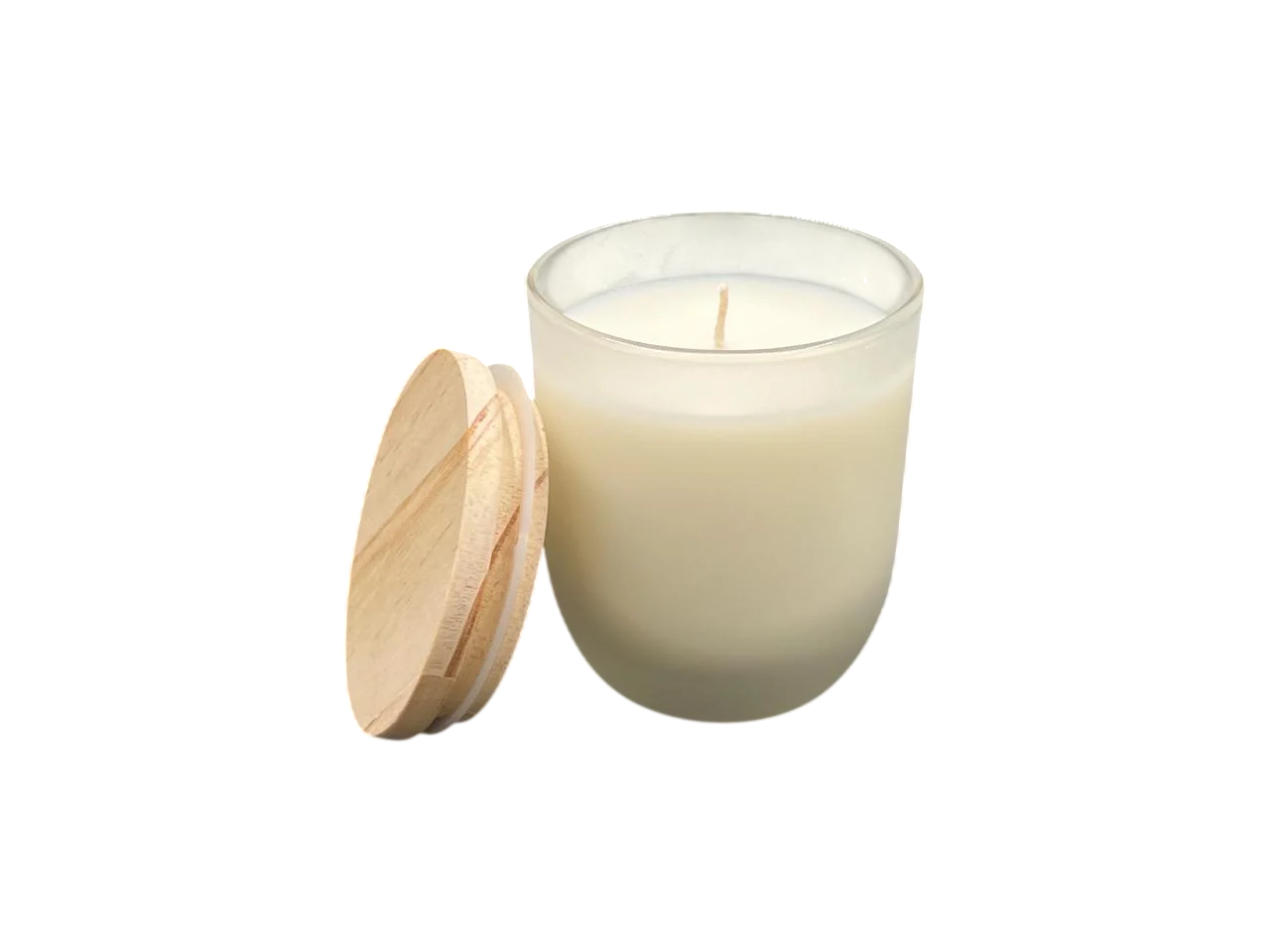 Свічка ароматична Ваніль у скляному свічнику 8,5х7 см Бежевий (SVB-151)
