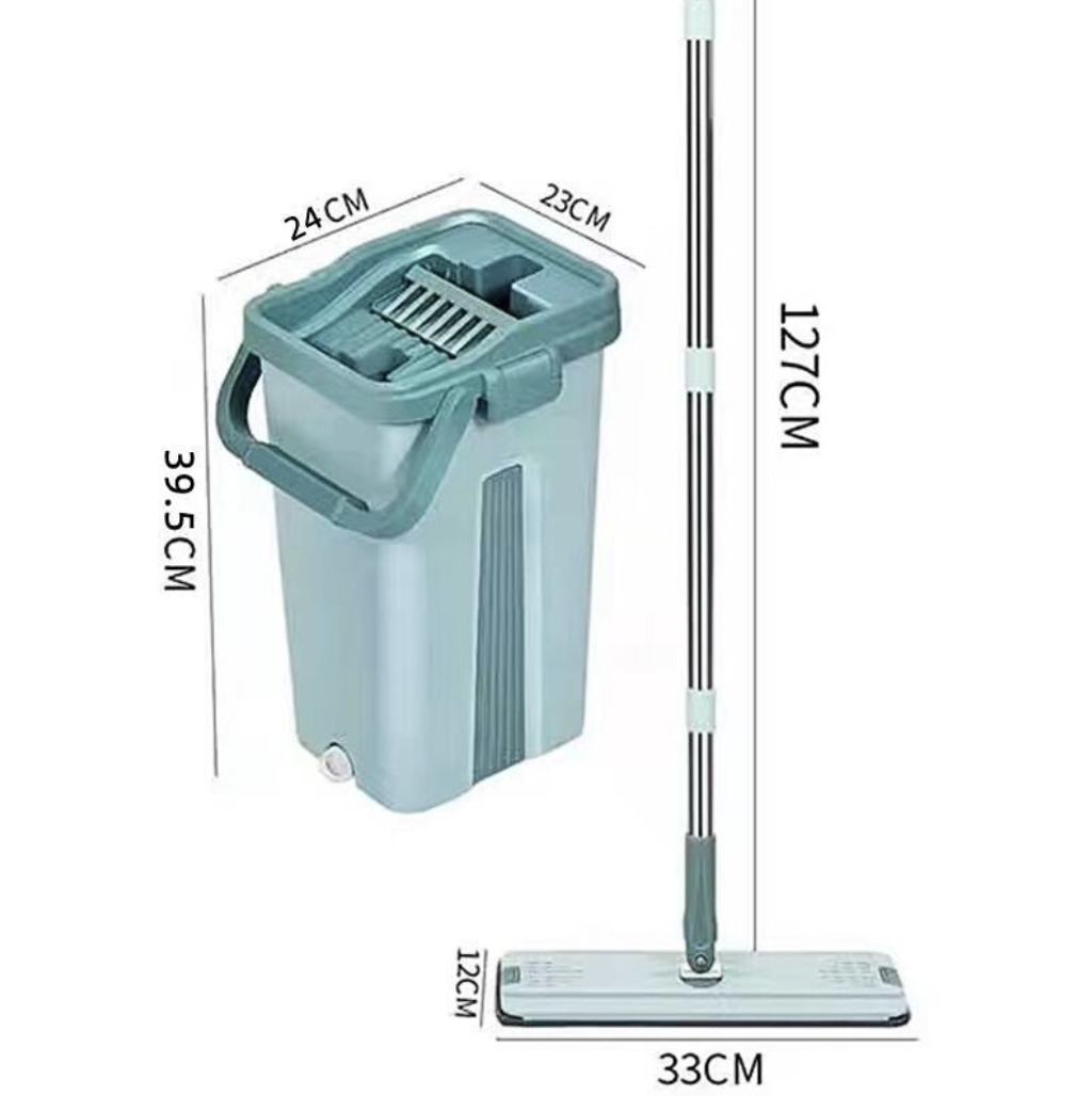 Комплект швабра-ледарка з відром 8 л і автоматичним віджимом два відсіки і дві насадки для прибирання підлог Зелений (Е500242) - фото 5 Комплект швабра-ледарка з відром 8 л і автоматичним віджимом два відсіки і дві насадки для прибирання підлог Зелений (Е500242) - фото 5
