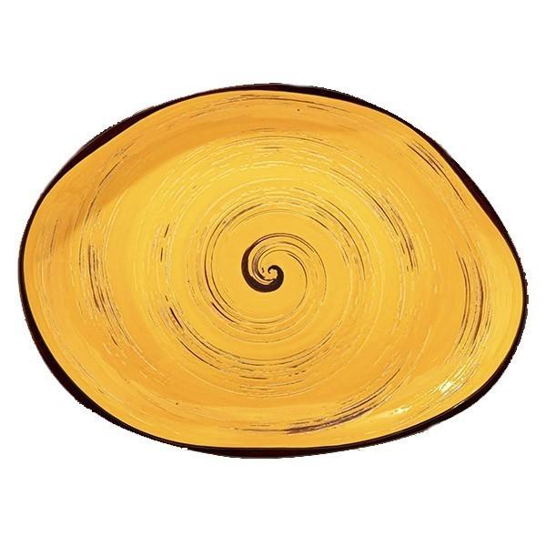 Блюдо Wilmax Spiral 33х24,5 см Yellow (WL-669442/A)