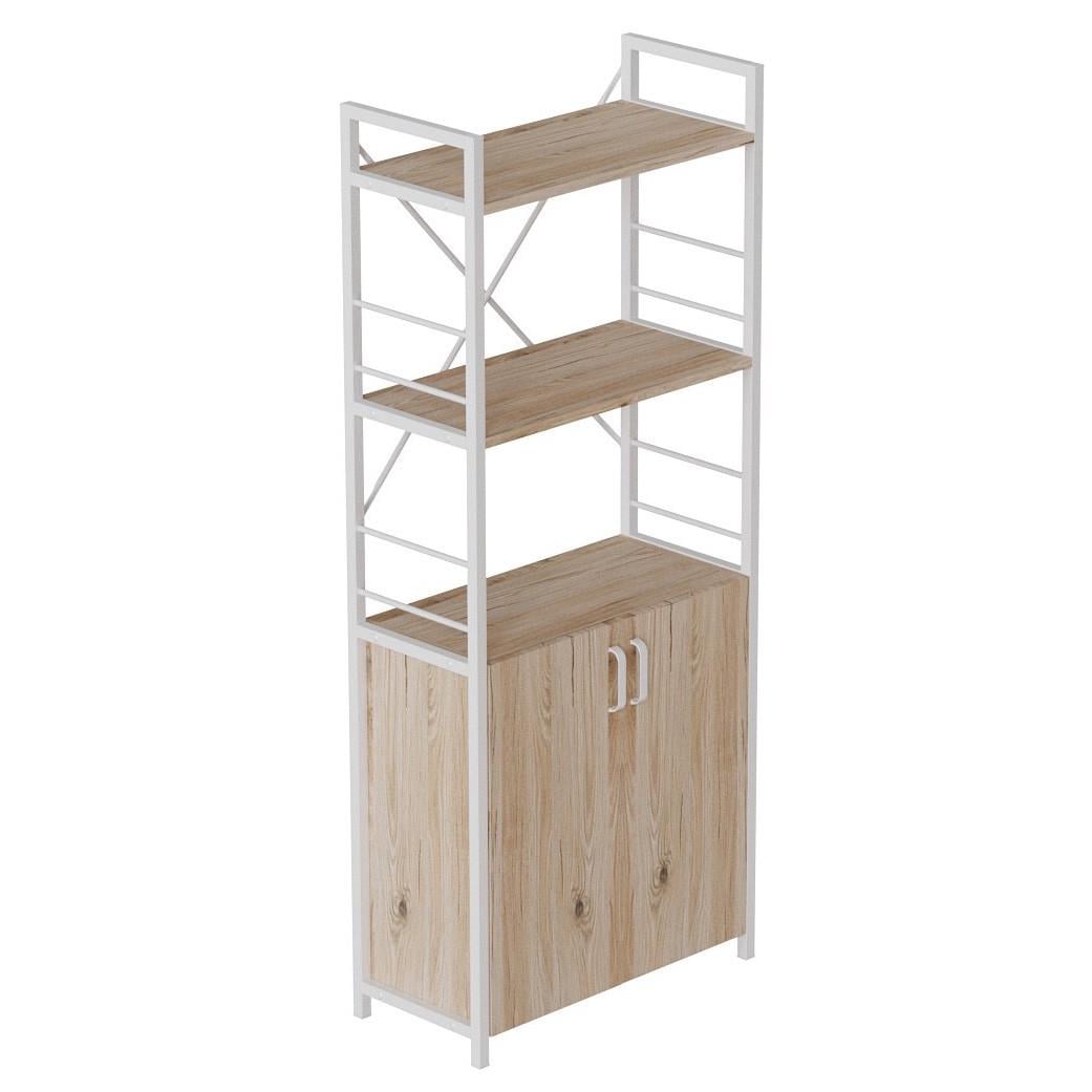 Этажерка Ferrum-decor 3/60 Коннект с тумбой 144x60x28 см Белый/Сан-Марино (FRD-104450)
