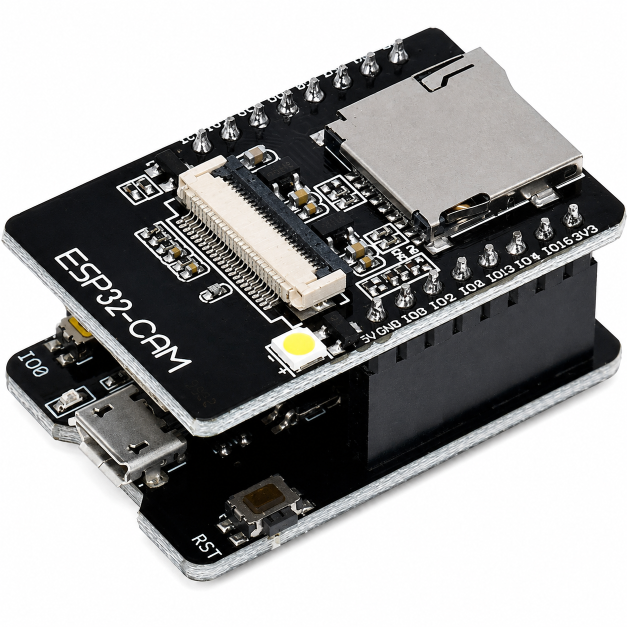 Микроконтроллер ESP32-CAM с камерой и поддержкой TF карт (1014-394-00)