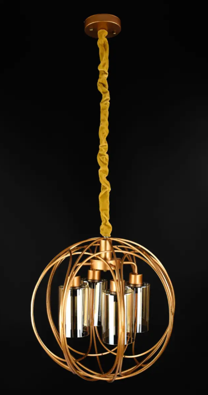 Люстра потолочная подвесная в стиле LOFT 12571/4 Жёлтый (NA005105)